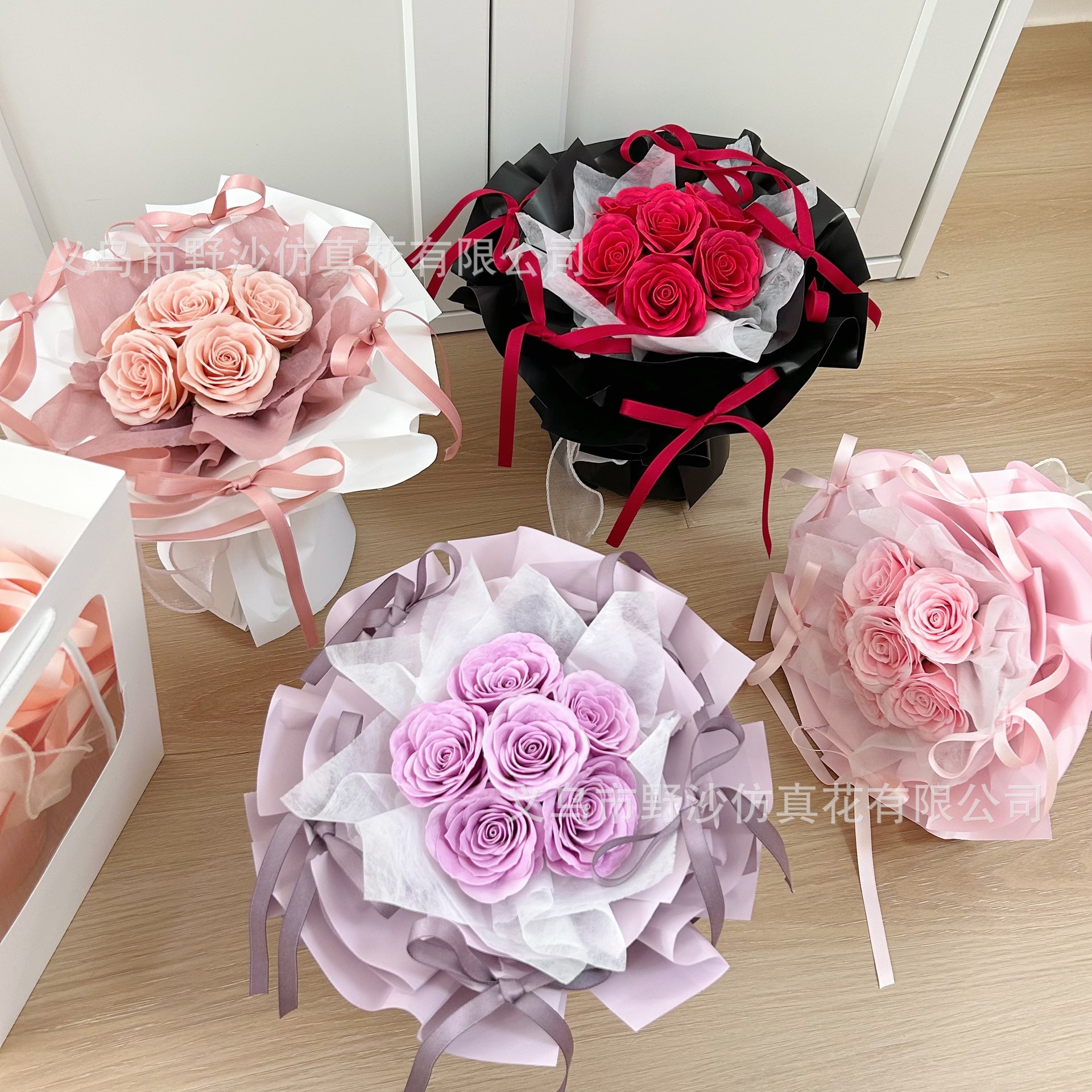 芭蕾风玫瑰香皂花成品花束520情人节生日礼物小红书爆款