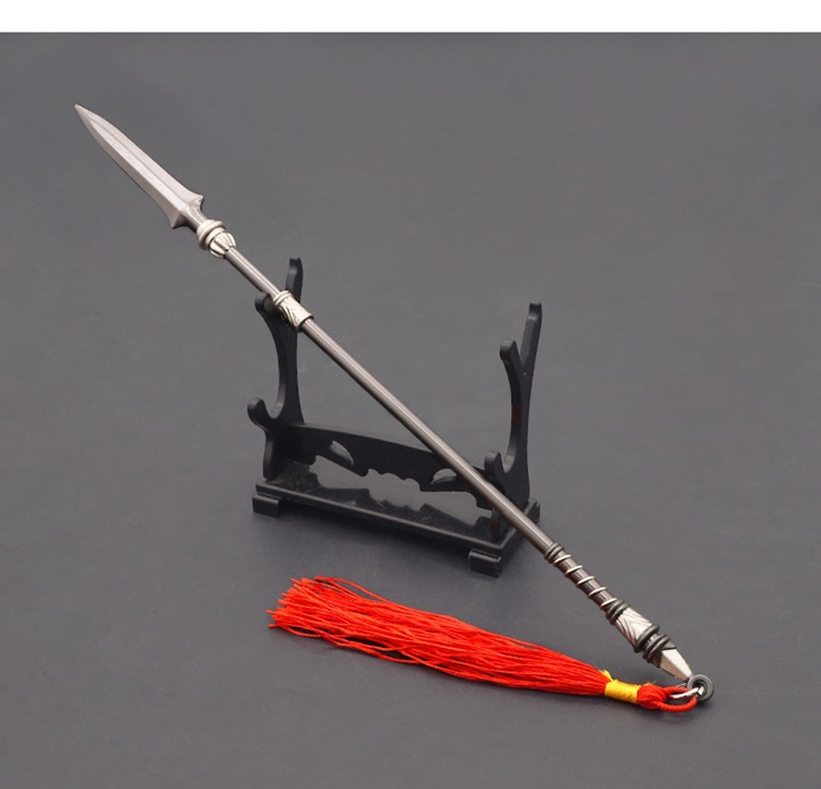 三国演义周边武器常山赵子龙赵云龙胆枪合金武器工艺品模摆件22cm