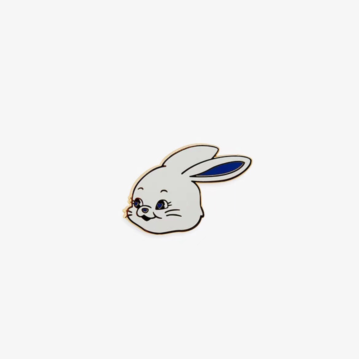 New Newjeans Same Style as the Official Products Cartoon Alloy Cute Rabbit Brooch Logo Badge [Spot]]