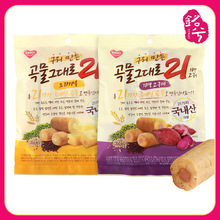 韩国bebebolo贝贝布洛夹心谷物棒芝士紫薯味手指夹心米饼干糙米棒