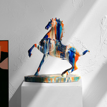 北欧艺术现代马摆件创意轻奢客厅电视柜玄关酒柜家居装饰乔迁礼物