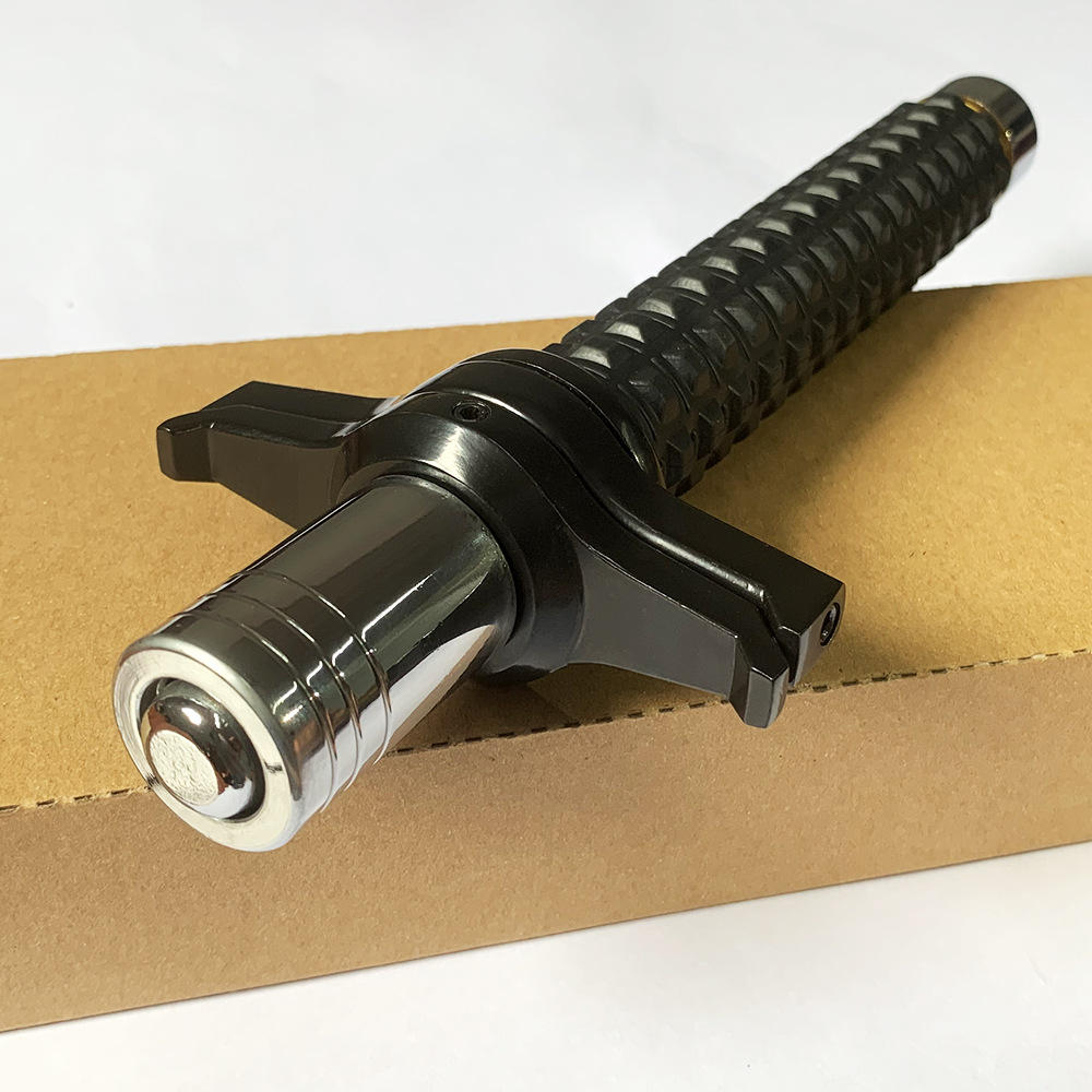 挡刀护手甩棍 安保武器防身用品 三节伸缩棍 合金钢车载自卫甩棒