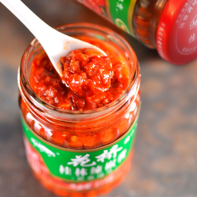 花桥桂林辣椒酱蒜蓉手工拌面拌饭广西特产三宝下饭菜风味酱香辣酱