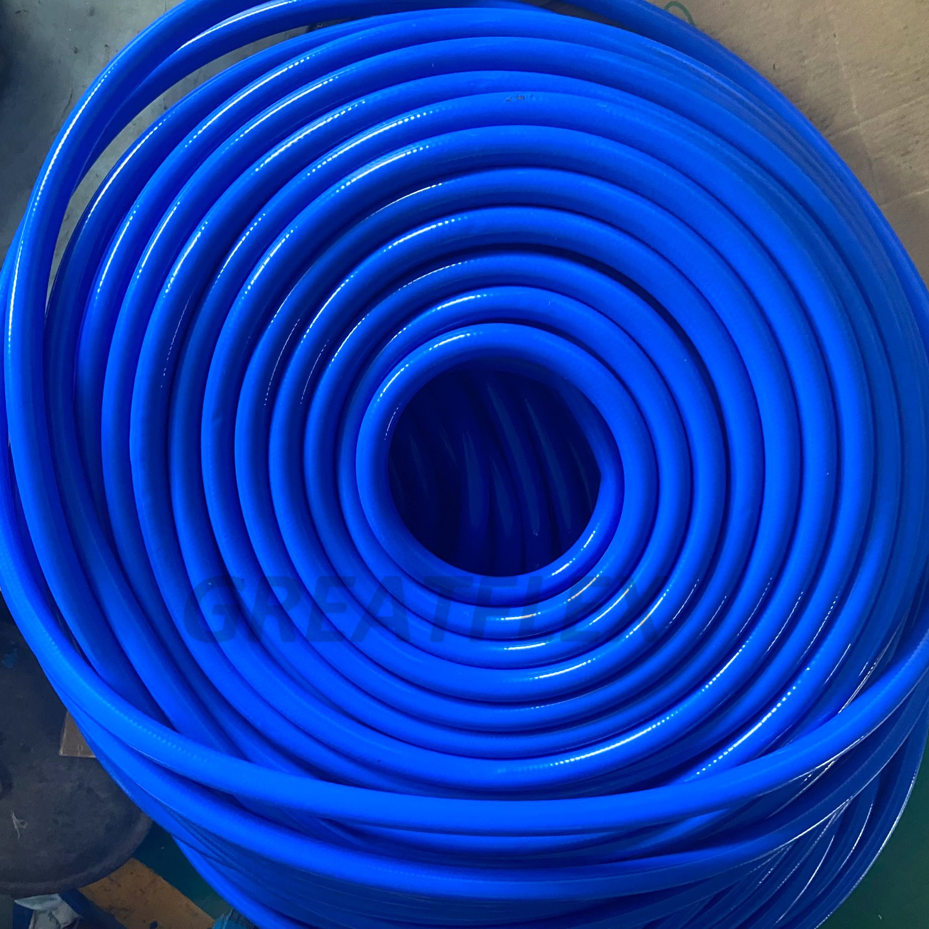 格雷特武汉蓝色制药级网纹增强编织硅胶软管bp20b厂家