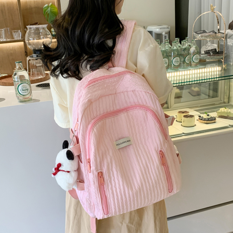Schoolbag Female Ins Mori All-Match Japanese Minority Campus Junior High School Student Backpack Fashion Small Fresh Backpack Fashion