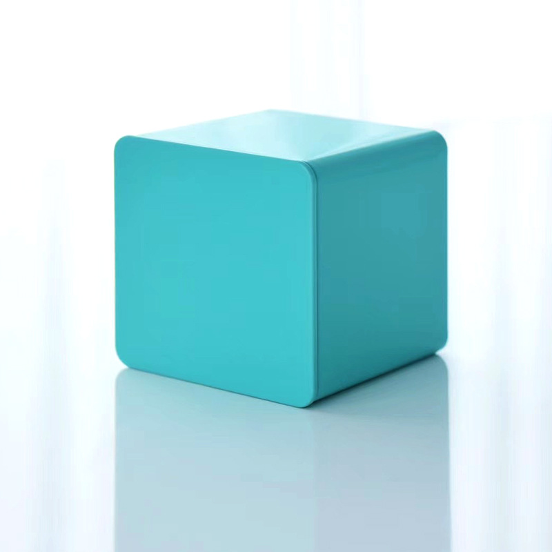 金属罐方形小号彩色茶叶食品分装小罐子简约日式罐马口铁台湾罐