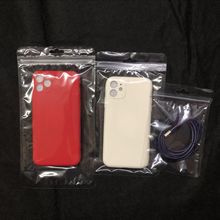 双面透明手机壳包装袋 挂饰配件中性塑料拉链包装袋 蓝牙耳机套袋