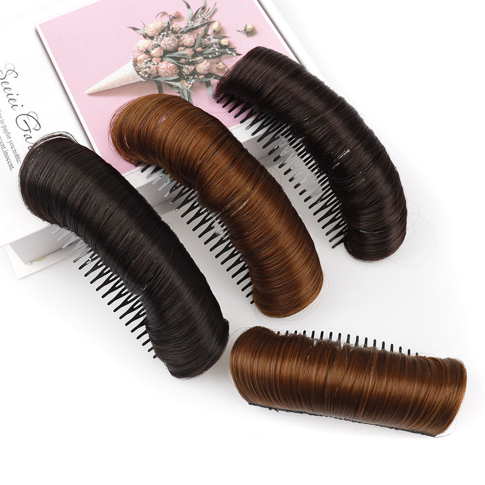 Wig Women's Underlay Hair Root Hair Bag Hair Comb Forehead Pad High-Risk Closed Toe Placemat Hair Puffy Hair Hair Bag