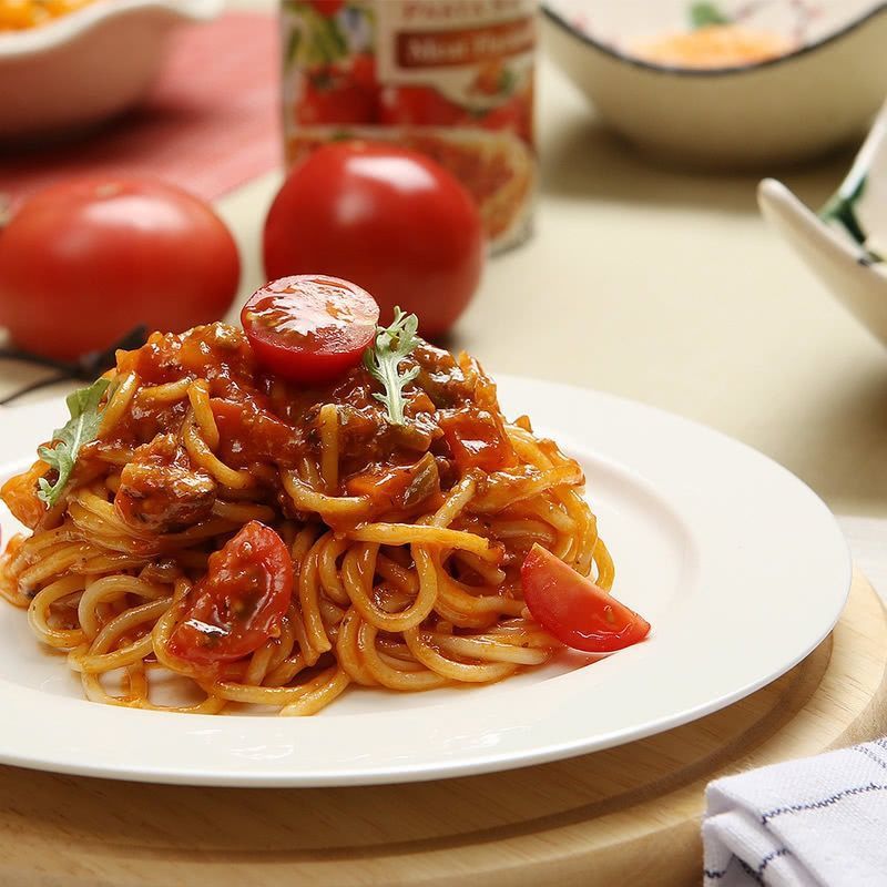 山姆代购pulmuone圃美多番茄肉酱意大利面4份装1040g每份独立包装