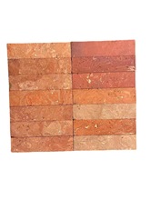 60×240彩色仿古装饰墙面砖粗面红砖片 混色复古红砖片