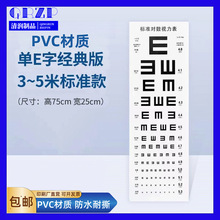 视力表挂图 标准对数视力表家用测视力表加厚儿童视力表PVC视力表