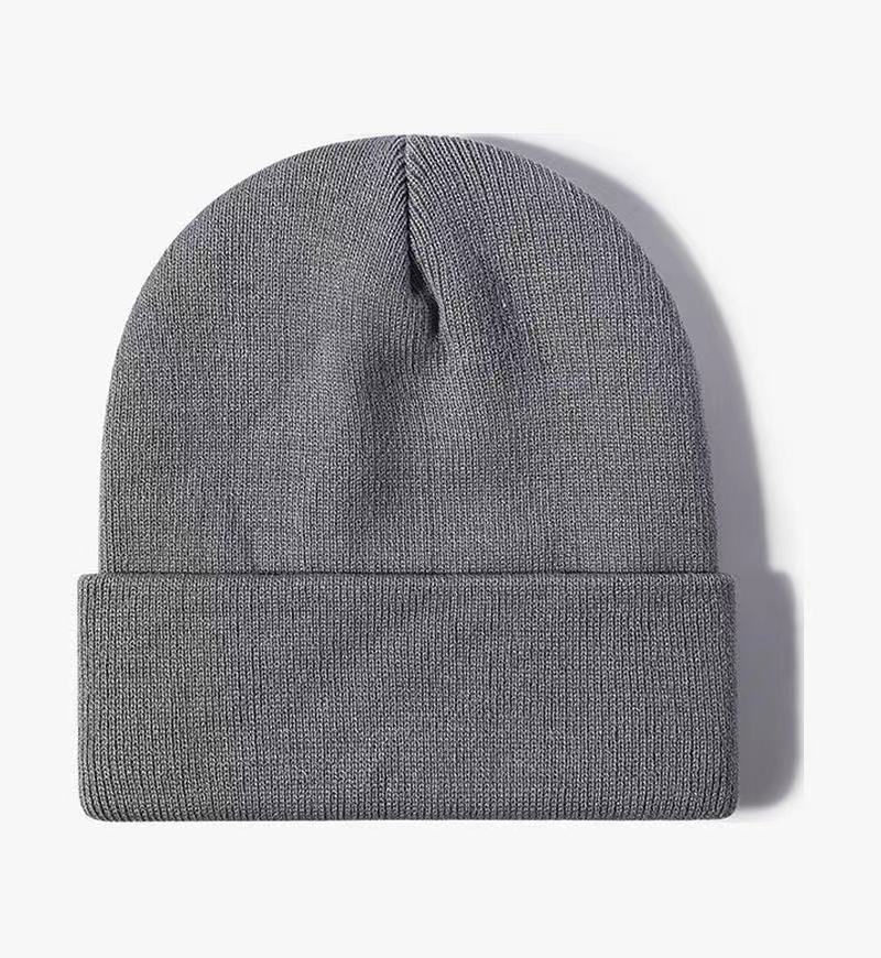 Acrylic Knitted Cap Customized Foreign Trade Beanie Hat Embroidery Logo Drawing Sample Jacquard Knitted Hat Factory Wholesale Order