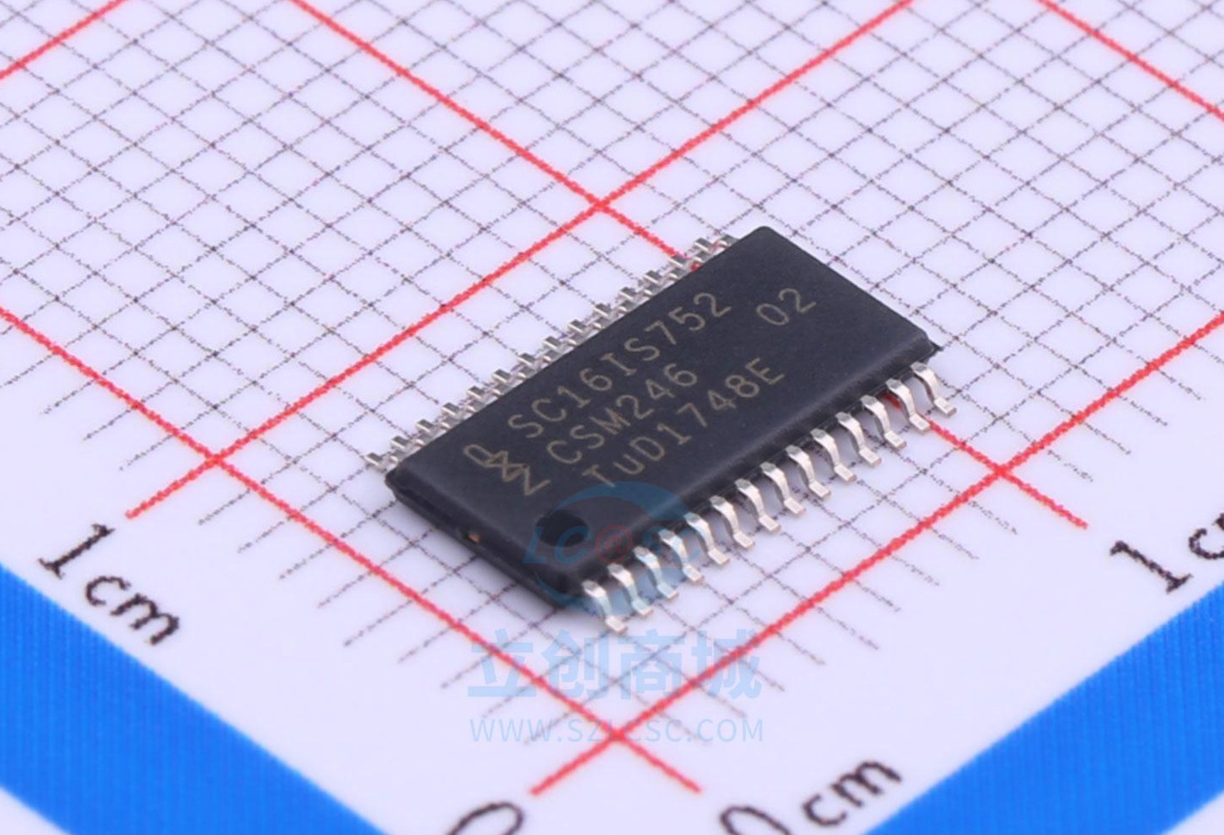 原装正品 sc16is752ipw 双和i2c总线/ spi接口uart 双路接口芯片