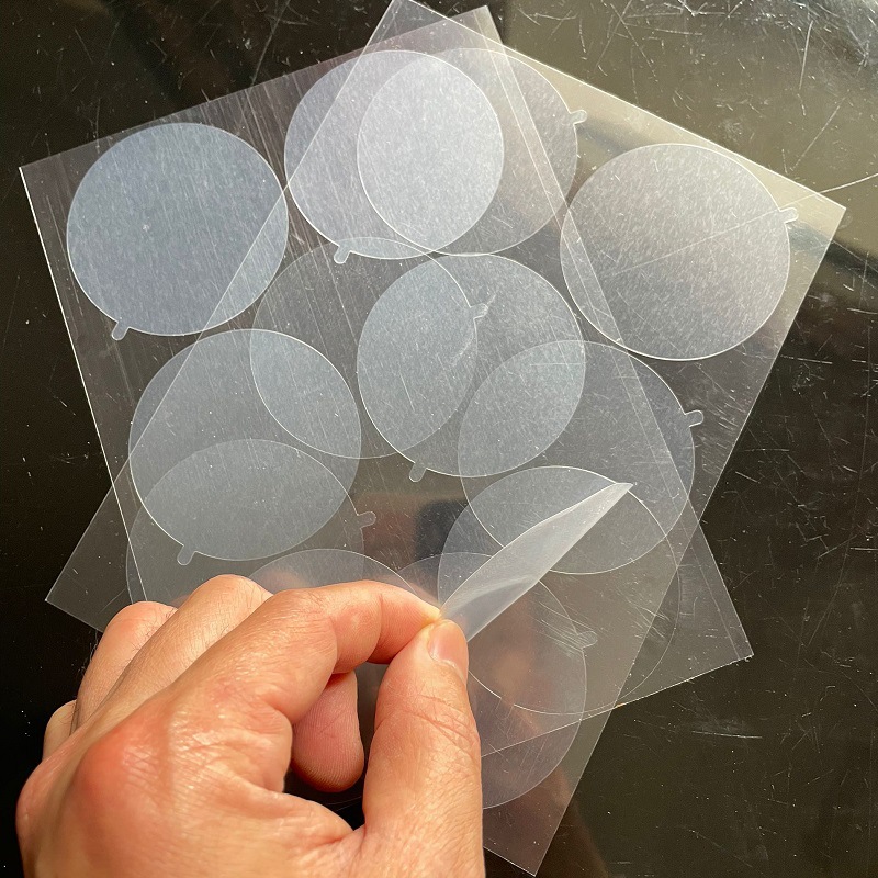 订制各形状保护膜电子表盘静电膜 PE印刷透明防尘膜低粘磨砂防刮