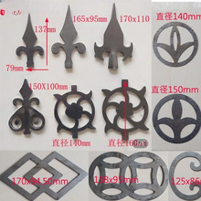 铁艺配件铁艺花铁艺枪头熟铁锻打枪头铁矛尖围栏枪头铁艺大门配件