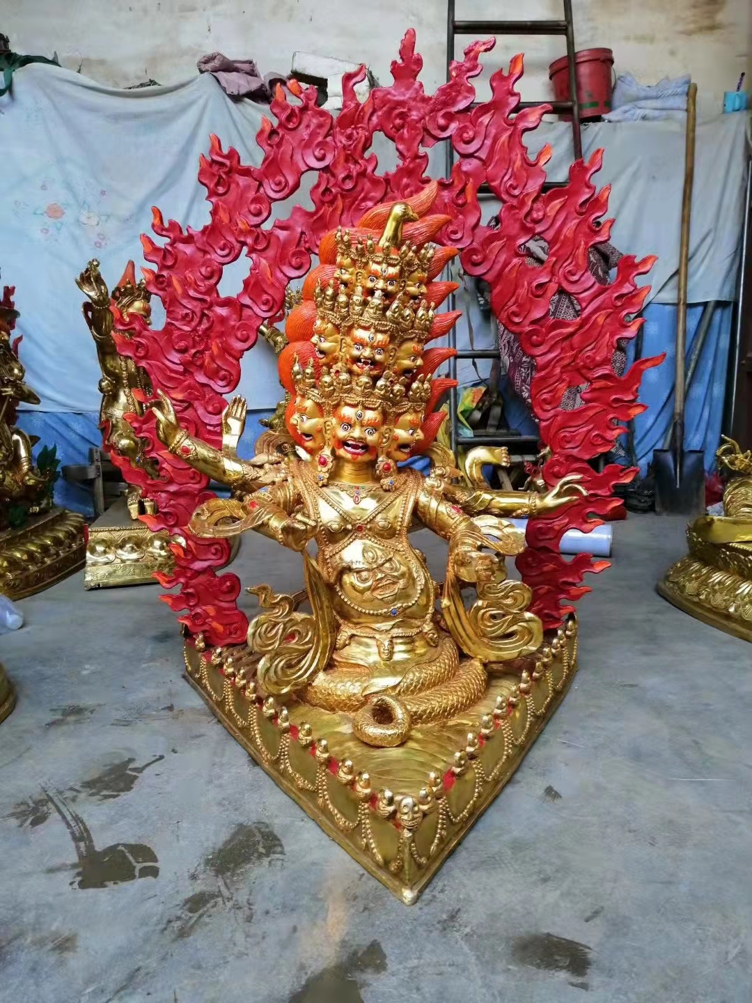 纯铜铸造大型藏传铸铜 作明佛母咕噜咕列佛母红度母密宗佛像-阿里巴巴