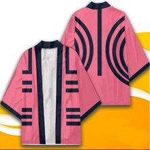 2021亚马逊新品 鬼灭之刃粉色款和服披风外套睡衣开衫工厂直销