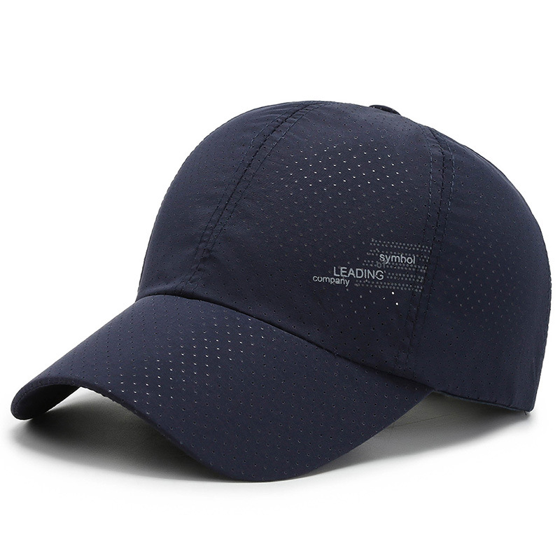 Men's Summer Quick-Drying Hat Summer Lightweight Mesh Sun Hat Korean Breathable Baseball Cap Casual Punch Hat
