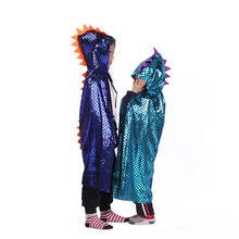 万圣节披风 六一儿童节动物套装恐龙披风化妆服饰道具小女巫斗篷