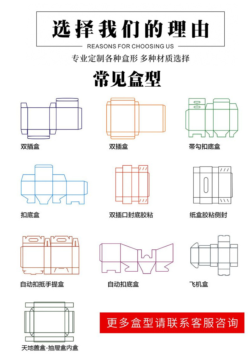 特硬穿戴甲包装盒彩色飞机盒小批量定制外尺寸15*15*5内尺寸14*14*4