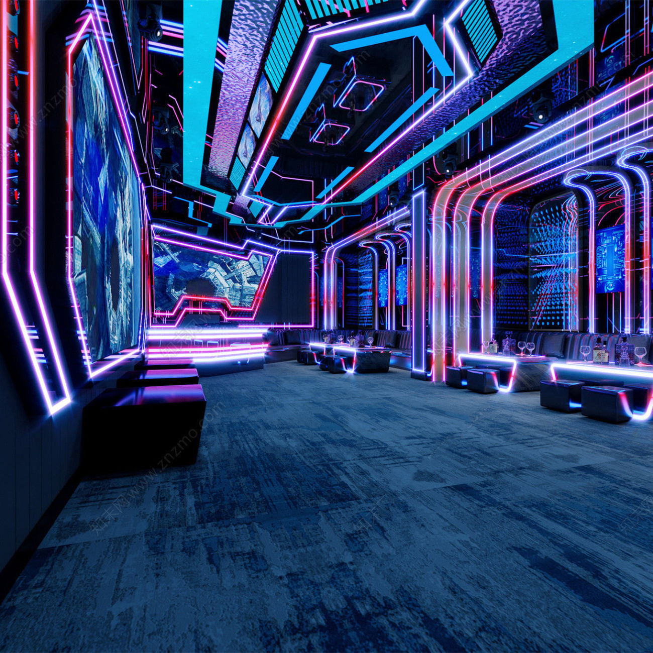 酒吧智能声控麦爵士led灯带贴片清吧幻彩流光跑马灯条可编程控制