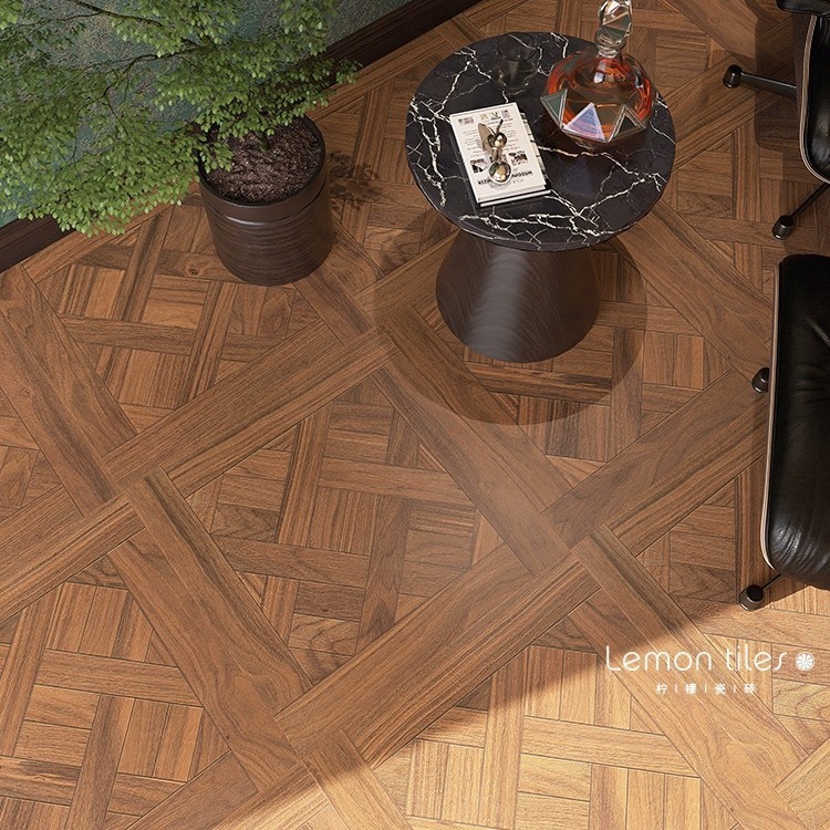 凡尔赛复古拼花木纹瓷砖600x600法式客厅地砖卧室仿实木地板砖