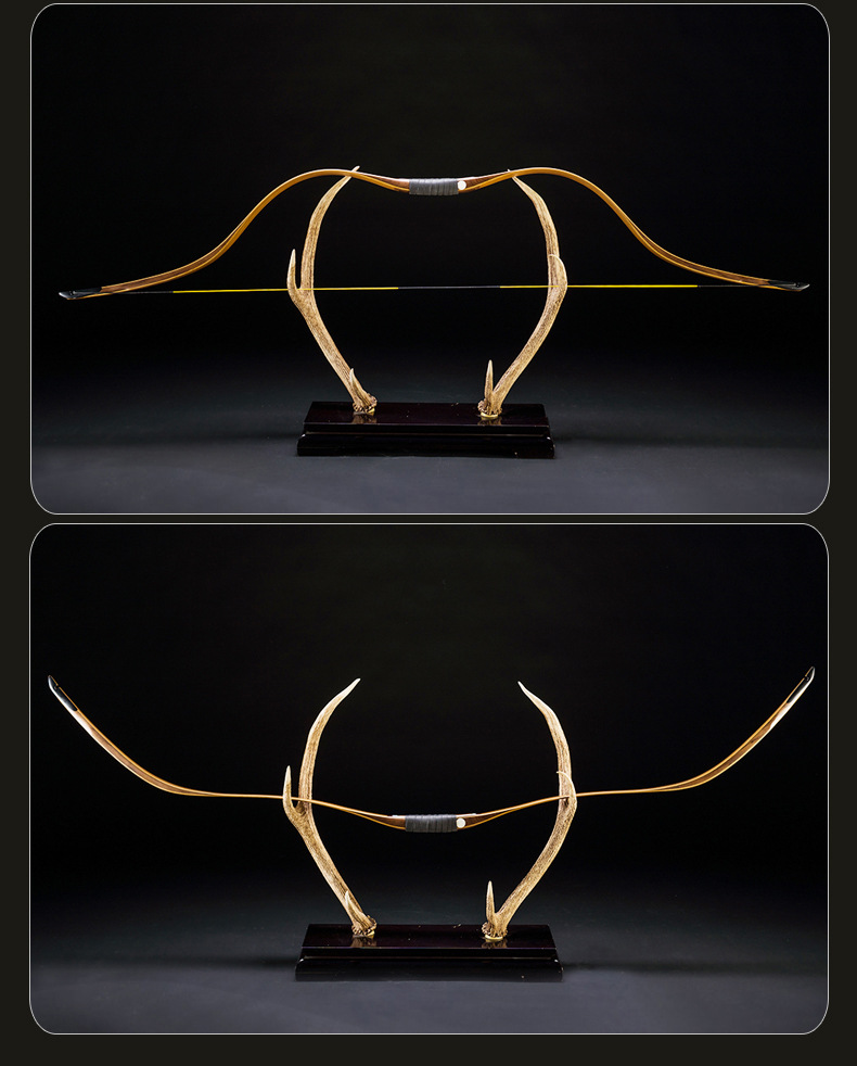 新款批发元长稍传统弓箭户外射箭器材古风道具20-50磅 层压传统弓