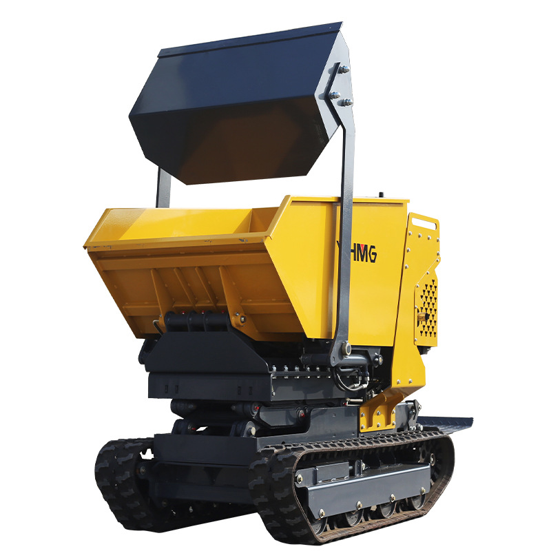 mini small crawler dumptruck manufacturer 500-1000kg lifting truck hydraulic hand-held self-unloading