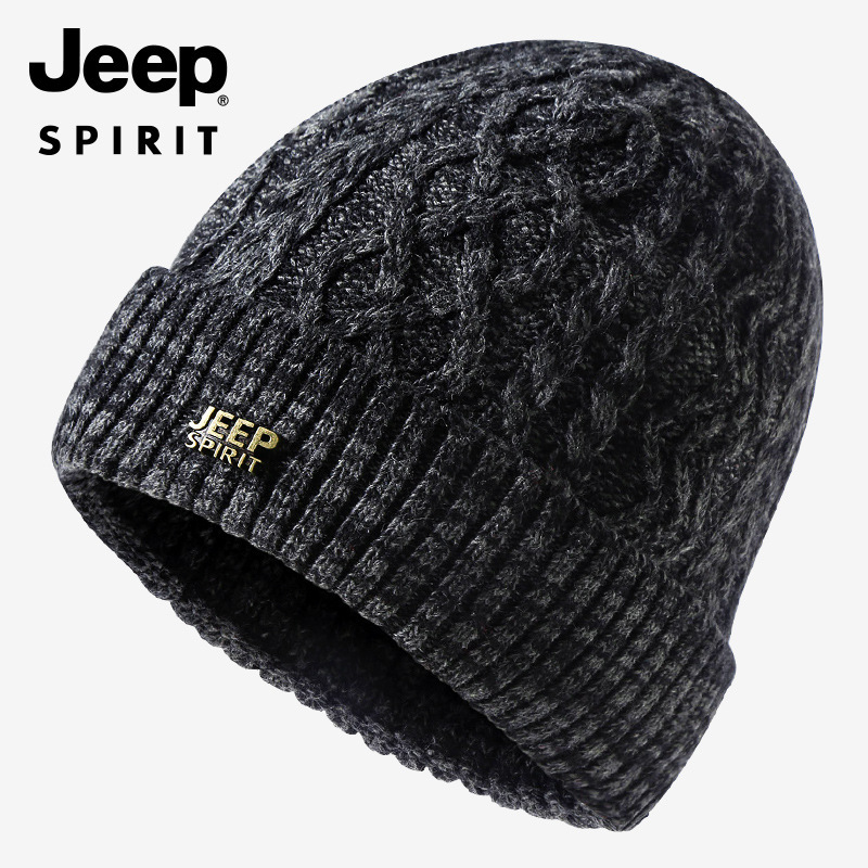 一件代发jeep spirit正品帽子男冬季加绒保暖针织帽a0418-阿里巴巴