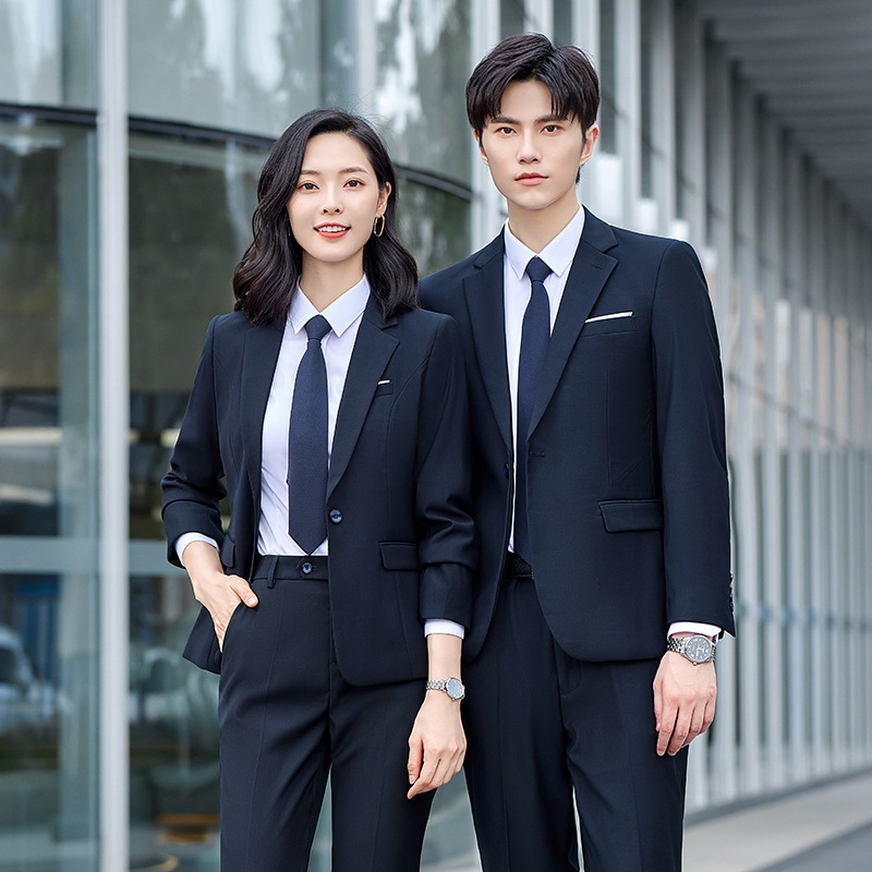 职业套装女西服正装男女高端职业套装西装酒店经理工作服西服工装