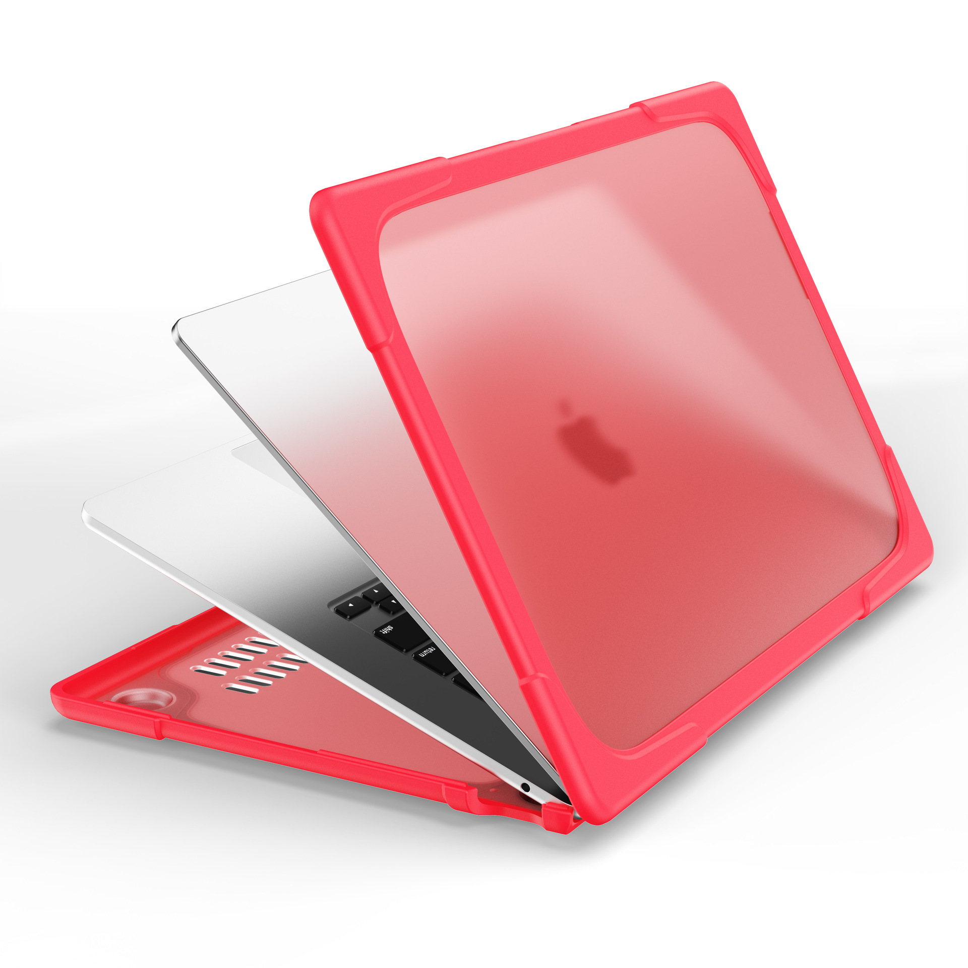 适用macbook air15苹果笔记本电脑保护套散热支架磨砂防摔壳便携