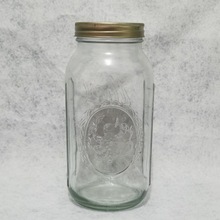玻璃瓶大号2000ml果酱密封罐分体螺旋盖储物罐瓶