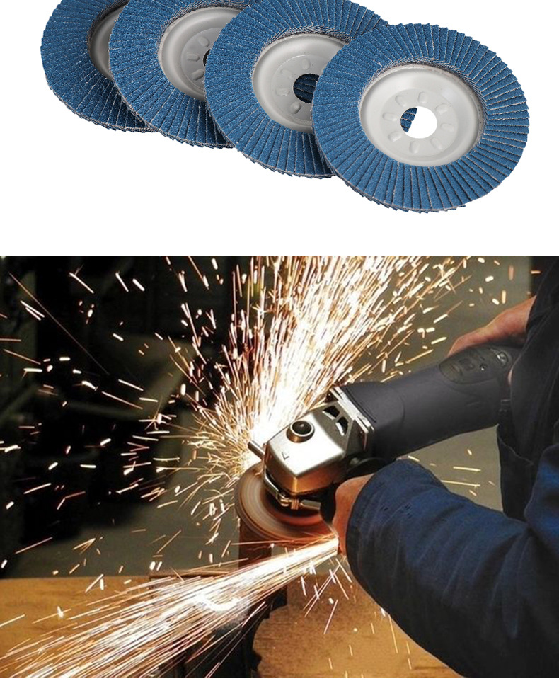 百叶轮百叶片100角磨机打磨片千叶轮不锈钢砂布曲面抛光打磨片