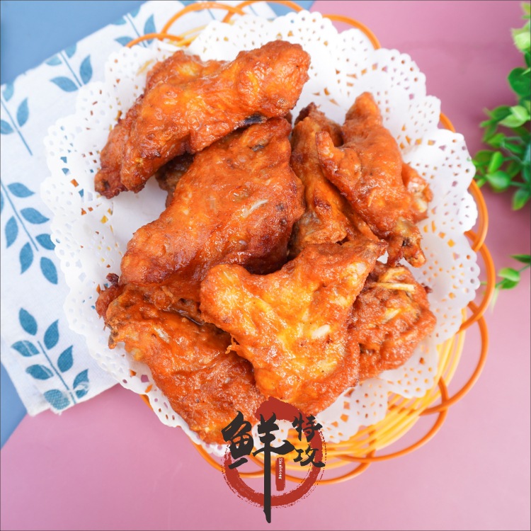 圣农蝴蝶香脆鸡奥尔良连心脆鸡锁骨2kg 冷冻半成品调理油炸小吃