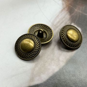 现代金属圆形复古纽扣校服大衣纽扣衣服复古装饰扣