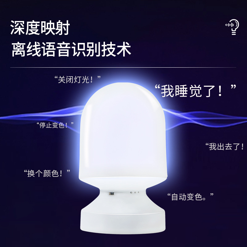 Voice Intelligent Night Light Smart LED Lamp Small Night Lamp