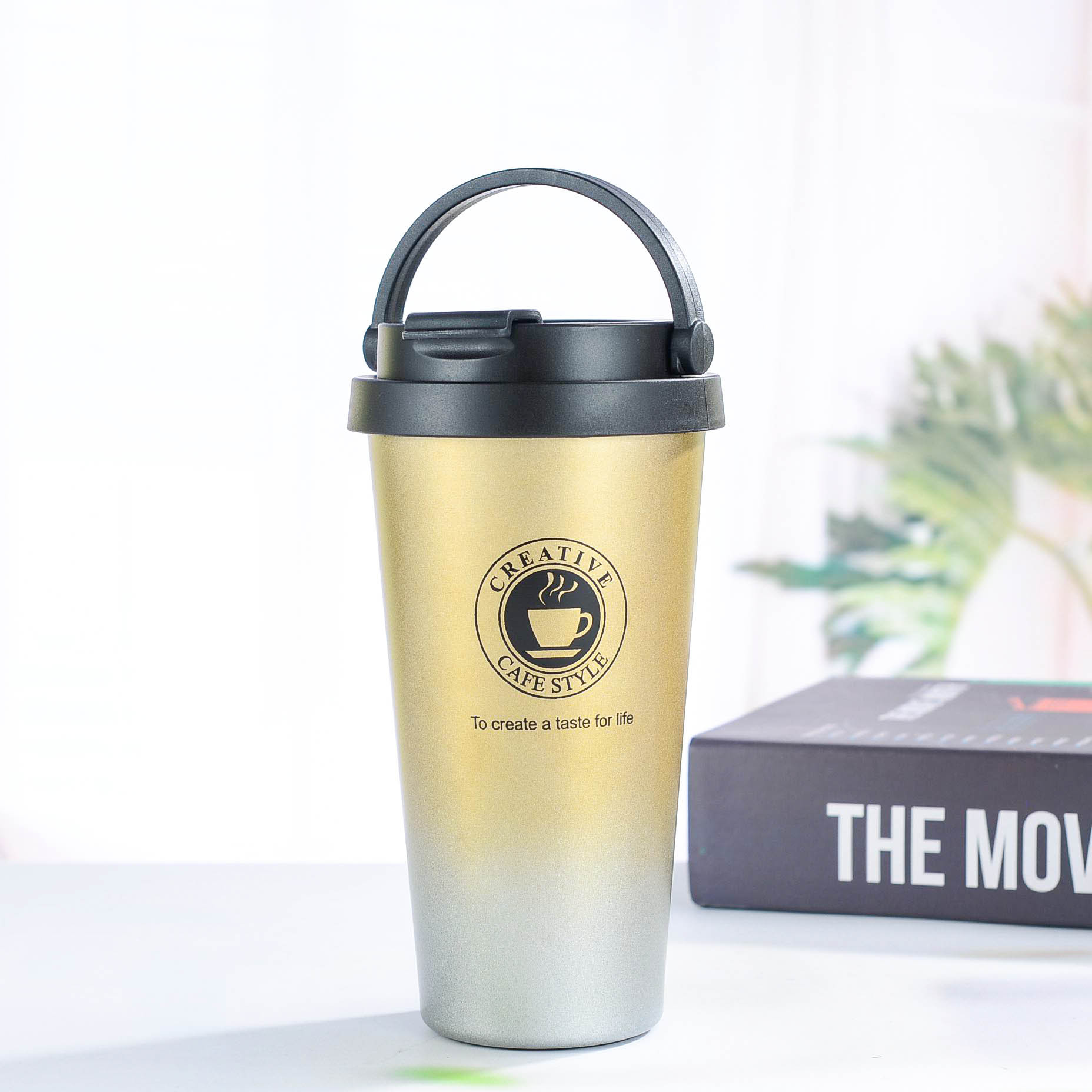 European-Style Stainless Steel Portable Coffee Cup for Male and Female Students European-Style Vacuum Cup Portable Fashion Water Cup Custom Logo