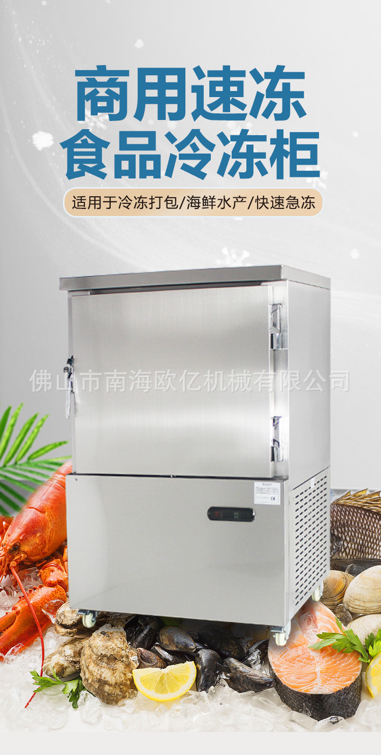 商用风冷速冻柜 小型急冻柜 低温柜 海鲜水饺包子海参保鲜 速冻机