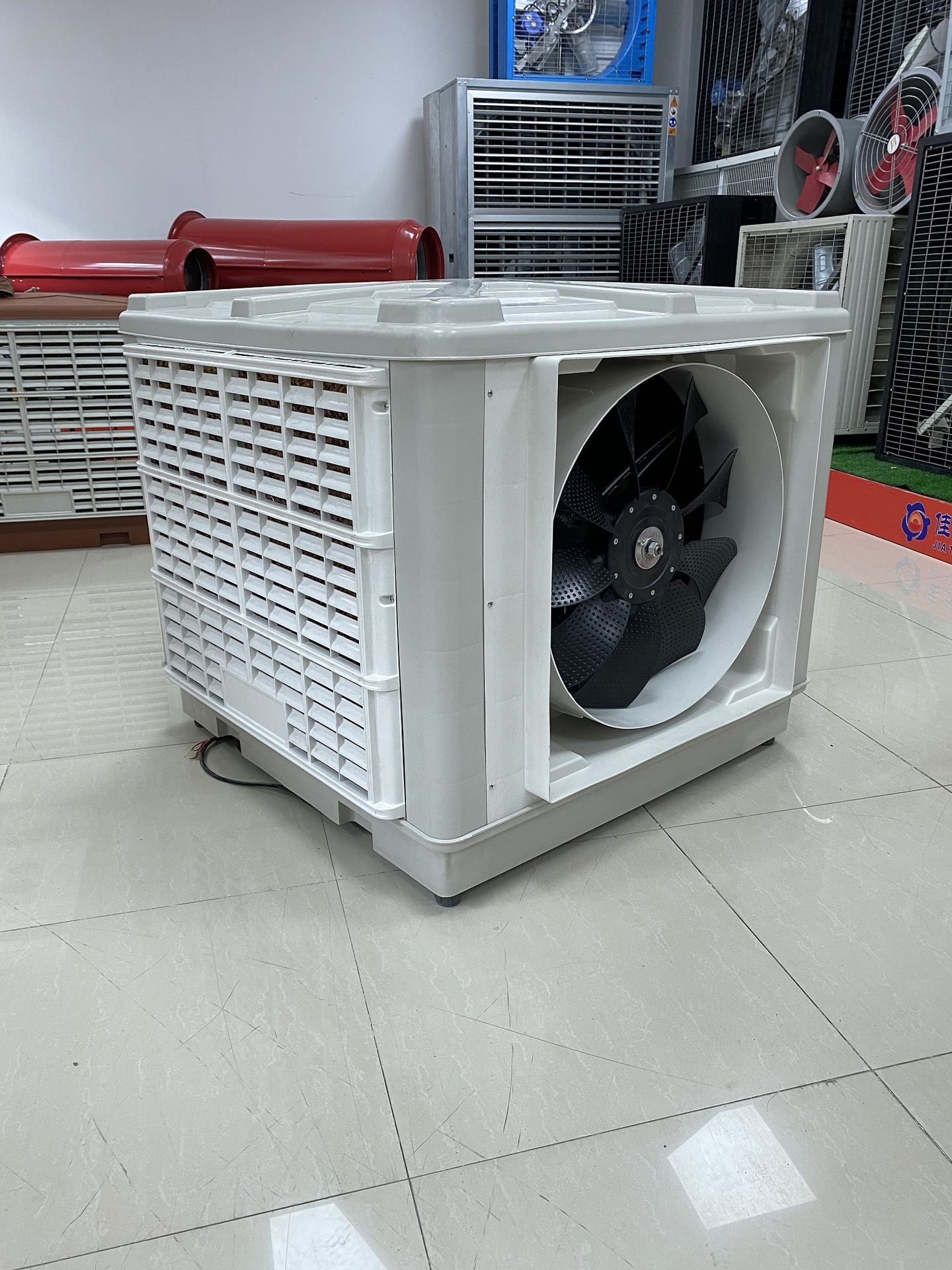 壁挂冷气机蒸发式冷风机侧出风尼龙9叶超静音工业冷风机环保空调