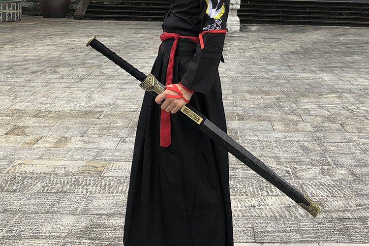 龙泉市木汉剑木质刀剑带鞘古风武侠宝剑汉服佩剑cos表演道具武术