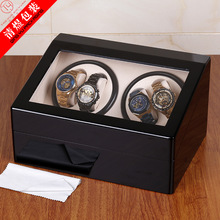 檀韵致远烤油漆4+6摇表器电动自动上链马达盒收纳展示手表盒现货