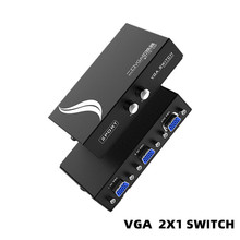 二口vga切换器二进一出VGA 2X1 SWITCH按键切屏A/B开关MT-15-2CF