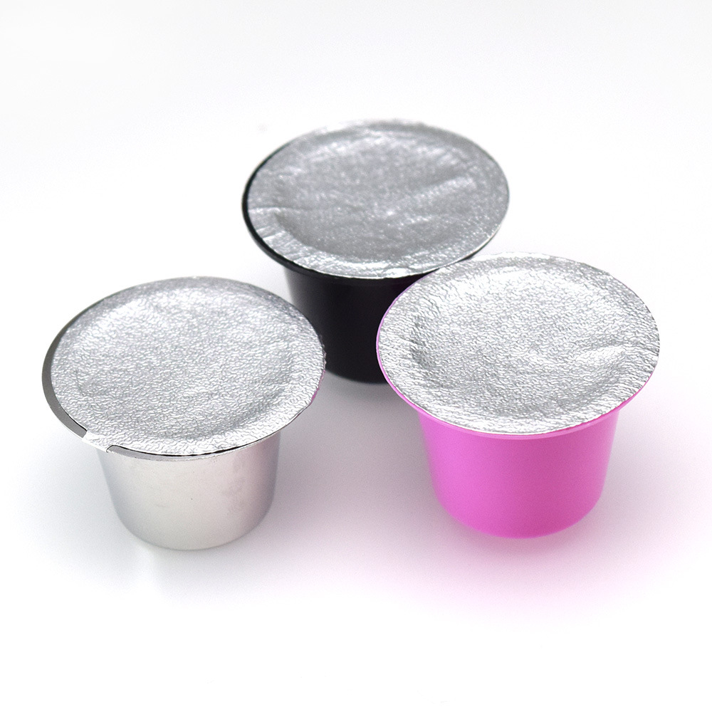 一次性咖啡粉铝箔杯膜 雀巢咖啡胶囊杯封口膜 奈斯派索密封膜自粘