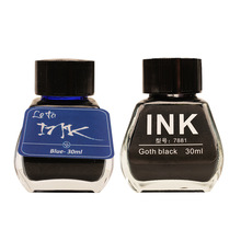 INK玻璃瓶30ml钢笔非碳素墨水不堵笔黑色学生用小瓶书写墨