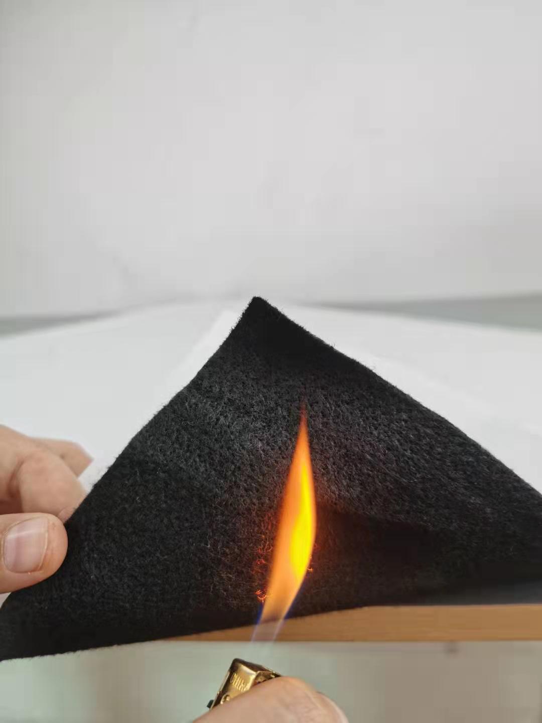 厂家供应黑色针刺无纺布预氧丝防火工业毡密封阻燃毛毡