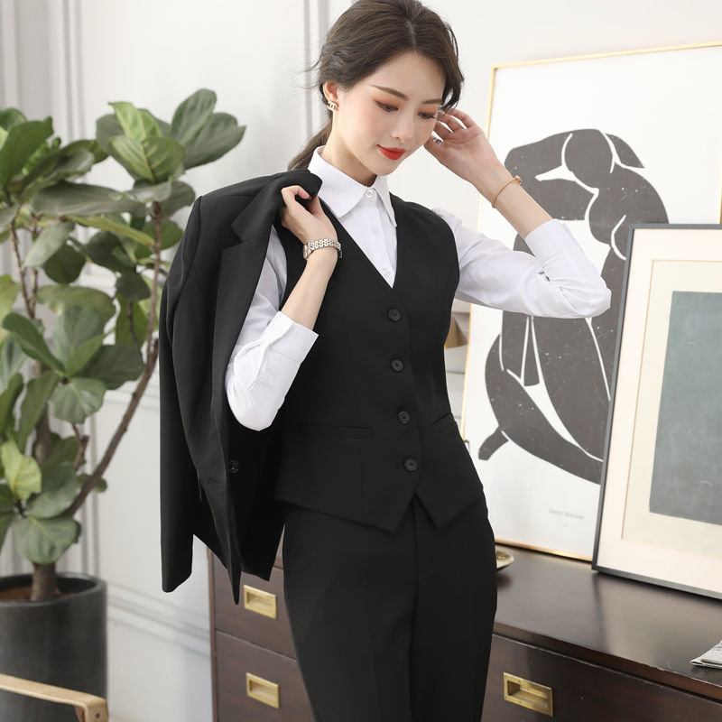 女西装套装秋冬工作服职业装女士西服上班气质正装大学生面试正装