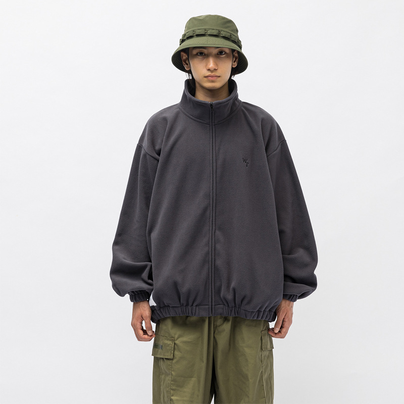 23aw潮牌wtaps半高领拉琏摇粒绒卫衣男休闲运动宽松外套上衣日系