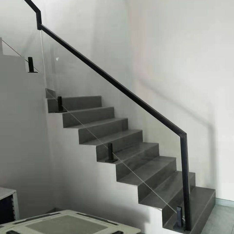 不锈钢方柱免开孔玻璃夹游泳池底座沙滩平台栏杆扶手固定玻璃夹