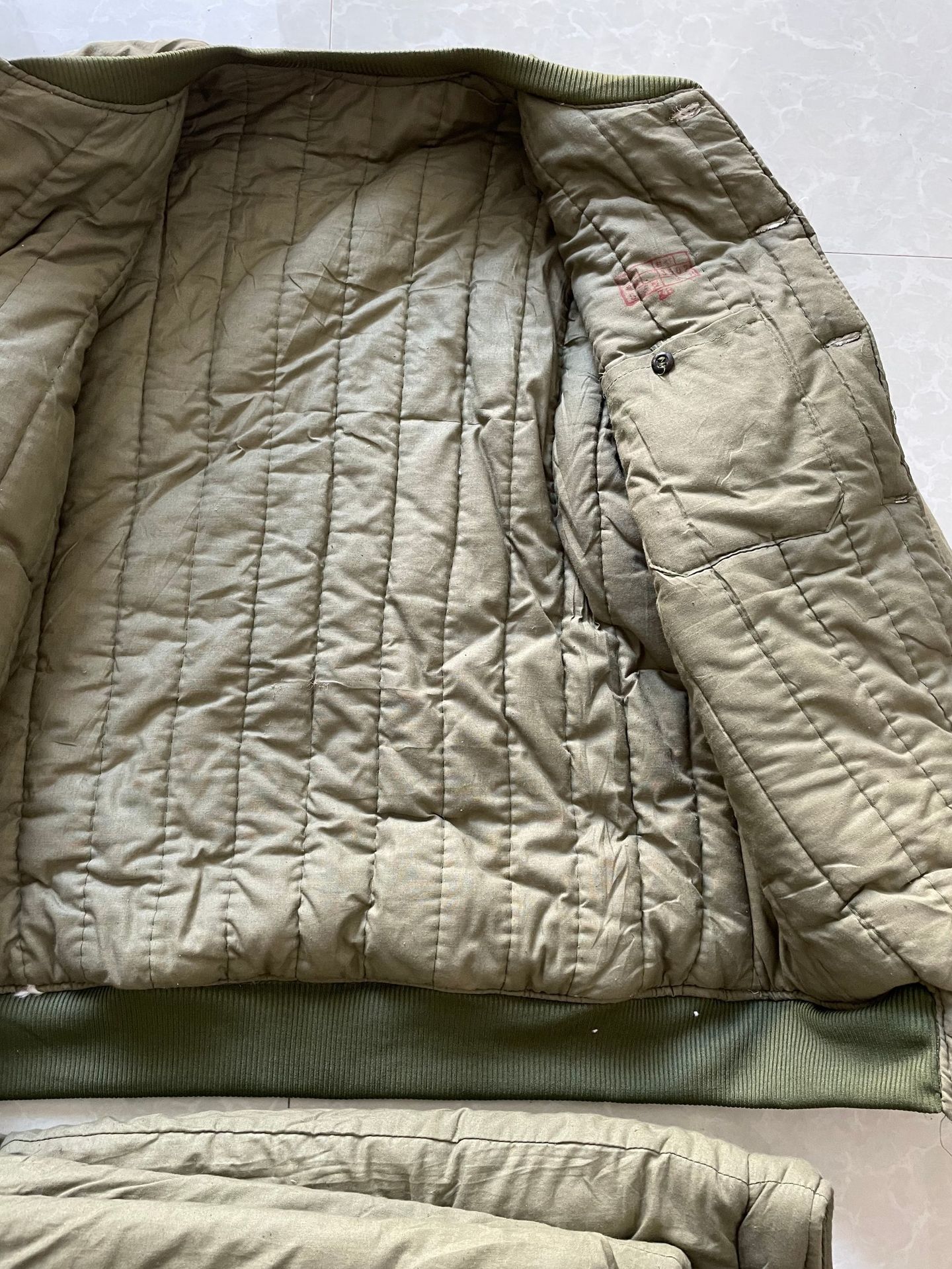 冬季87棉衣裤绿色工作服冷库加厚劳保棉袄棉裤户外保暖寒区棉衣裤