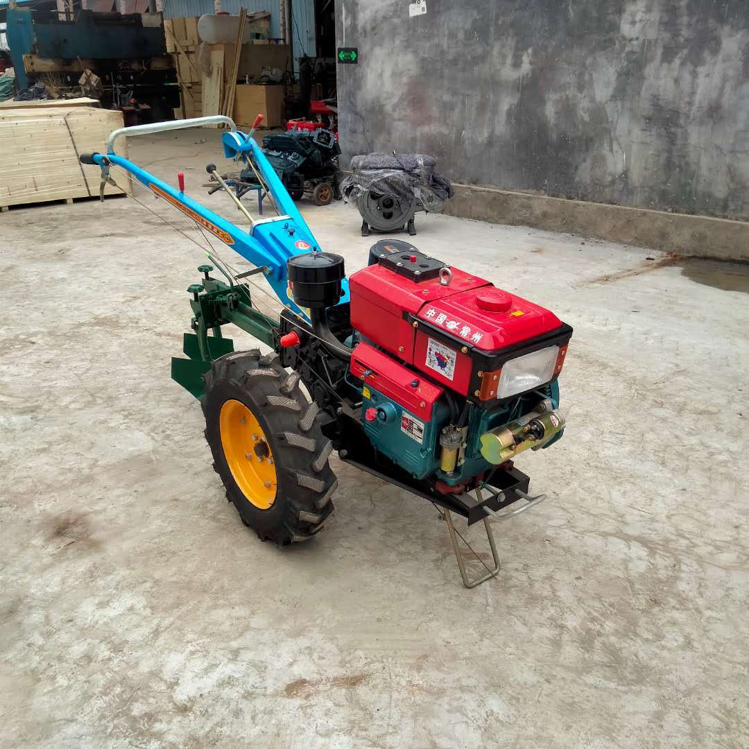 力康机械供应柴油电启动手扶拖拉机8-25马力水旱旋地机